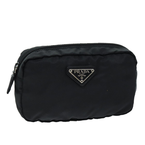 PRADA Pouch Nylon Black Auth bs14370 - Picture 1 of 16